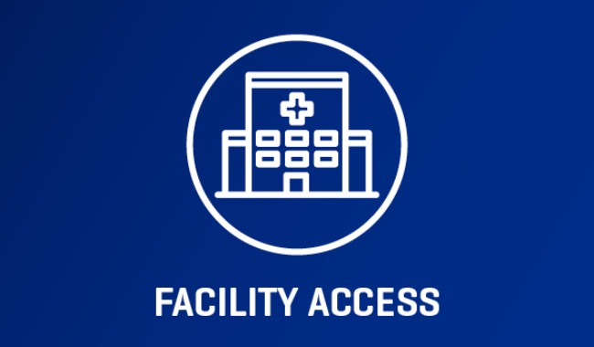 logo of a hospital and the words "faculty access" 