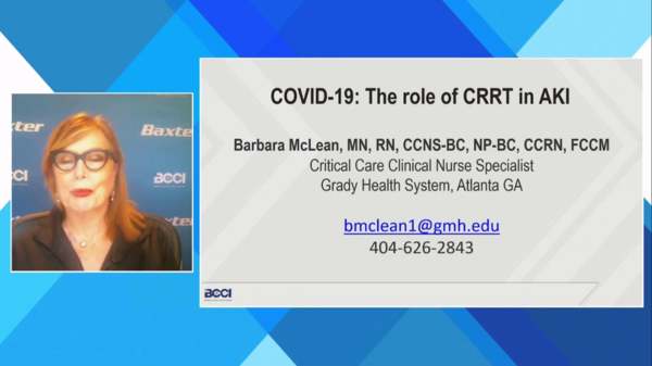 BCCI Virtual Summit: COVID and the Role of CRRT in AKI Thumbnail